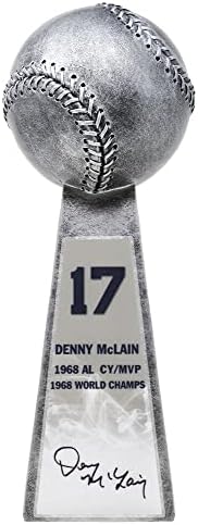 דני מקליין חתום על אלופת העולם בייסבול בגביע הכסף העתק בגודל 14 אינץ ' - כדורי חתימה