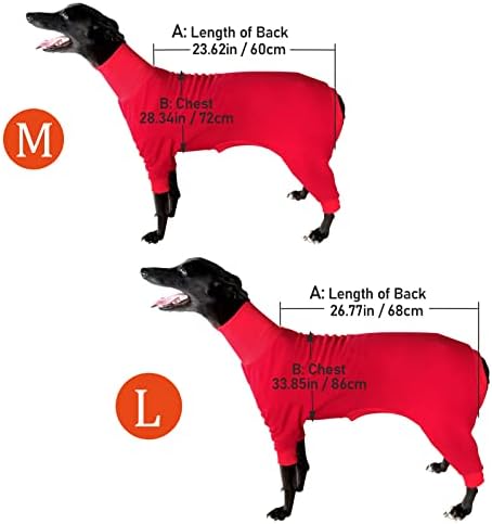 Bitza Greyhound Lurcher Saluki מעיל כלבים פיג'מה בגודל גודל בגודל לבוש כלבים סוודר סוודר כלב סרבל בגד גוף