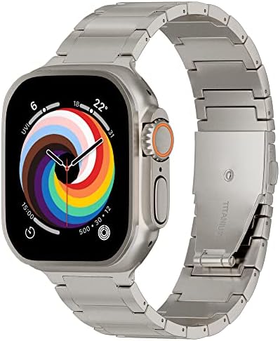 תואם של Eanwelless עבור רצועת מתכת של Apple Watch Ultra 49 ממ רצועת מתכת, צמיד צמיד חלבית חלבית, צמיד נשים צמיד תואם לסדרת Apple Iwatch