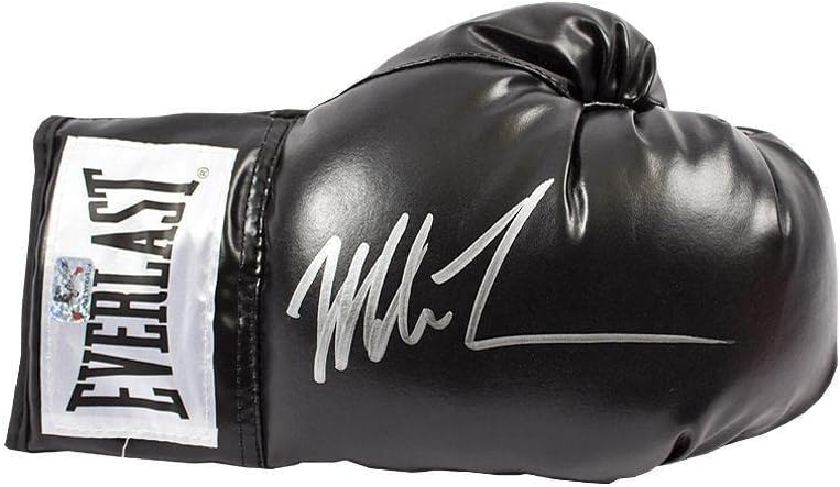 מייק טייסון חתם כפפת אגרוף-אברלסט, חתימה שחורה - כפפות אגרוף חתומות