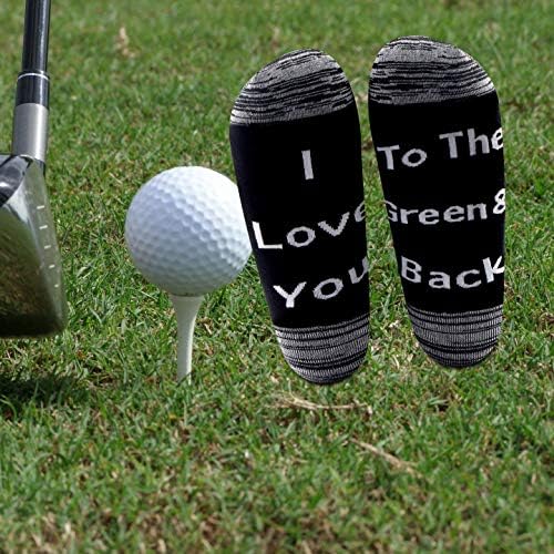 אבא Levlo גרבי גולף מתנת גולף גולף מתנה אני אוהבת אותך לגרבי כותנה ירוקות ובגב מתנה לשחקני גולף
