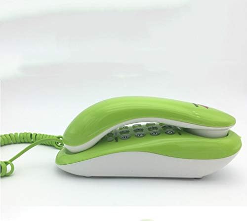 SJYDQ רכוב על שולחן עבודה כפול, טלפון עם תחתית להנחת שולחן וקיר תלויה בית טלפון קבוע צבע טלפון טלפון ， ירוק