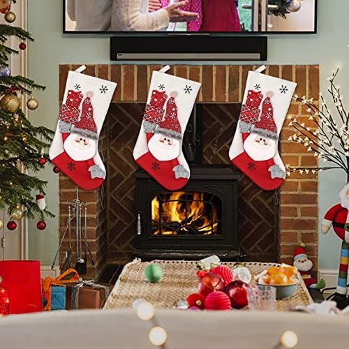 גרבי מתנות ממתקים גרבי אחים מותאמים אישית לקישוטים לבית חג המולד ואביזר מסיבות לילדים עונת החג המשפחתית עיצוב קישוטים לחג המולד ברור עם