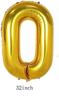 צ'יל 32 אינץ 'זהב 50 מספר בלונים לקישוטים למסיבות יום הולדת 50, בלוני הליום של ג'מבו לקישוט מפלגה של 50 מפלגה