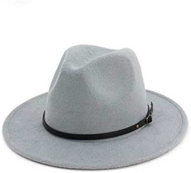 כובע פנמה רחב שוליים חגורת תקליטון נשים קלאס