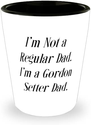 אני לא אבא רגיל. אני אבא של גורדון סטר. כוס שוט, גורדון סתר כלב קרמיקה כוס, מצחיק עבור גורדון סתר כלב