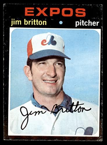 1971 Topps 699 Jim Britton Montreal Expos Expos Expos