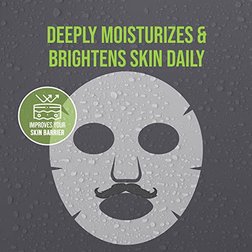 מסיכה בר בנדיטו גברים מסיכת פנים-טיפוח עור קוריאני טיפול נקבוביות-מבהיר ומבהיר-מהדק נקבוביות, מאזן את העור ומשפר את זוהר העור-קבל לילה