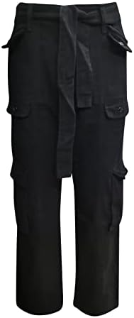 מכנסי מטען של Ndvyxx מכנסי מטען מותניים גבוה