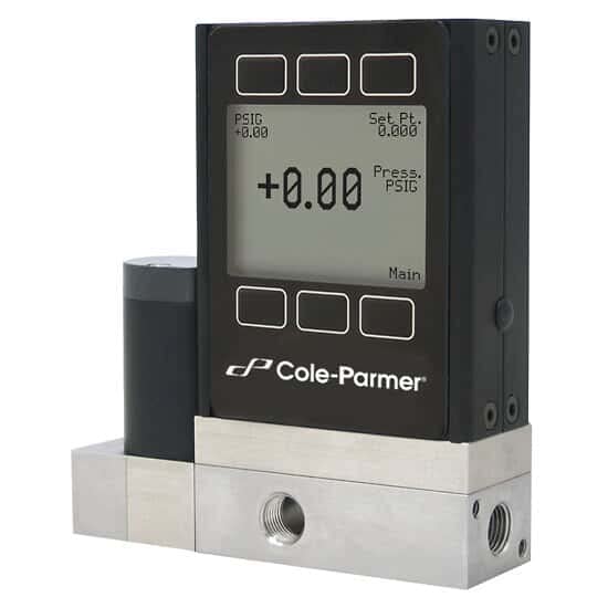 בקר לחץ דיגיטלי של Cole-Parmer, שסתום יחיד, 0-30 psia