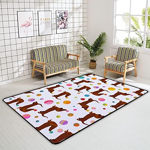 זוחל שטיח מקורה משחק מחצלת מחצלת כלבים מצוירת לסלון חדר שינה חינוכי חינוך משתלת שטיחים שטיחים 60x39in