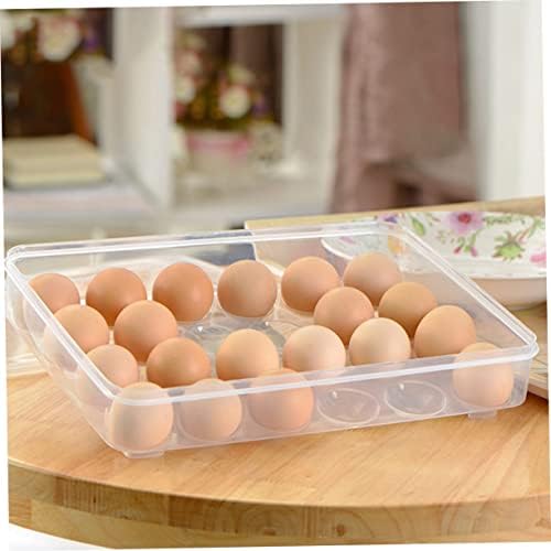 24 מכולות למקרר פלסטיק פארא קומידה ללכת מכולות עם מכסים ביצה מחזיק תיבת ביצה מחזיק עם מכסה ביצה מחזיק מקרר ביצה מתלה מצנן ביצת מגש מזון