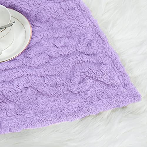 Homritar 2 חבילה 3D פליס שמיכה מטושטשת לידה לתינוק ו וופל כותנה שמיכה לתינוקות רכה שמיכה חמה סגולה וירוקה