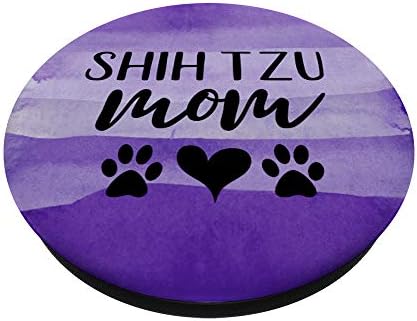 Shih Tzu Mom מתנות כלב אמא פופ -פופגריפ: אחיזה ניתנת להחלפה לטלפונים וטאבלטים