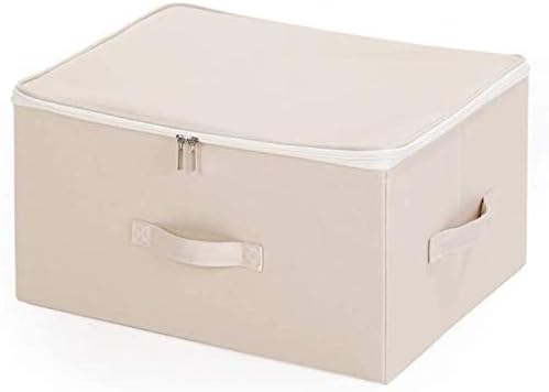 קופסת אחסון מתקפלת עם מכסה רוכסן וידיות, סל אחסון עם בד אוקספורד, מחלקים נשלפים של מגירת ארונות