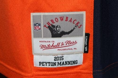 פייטון מאנינג חתום על ברונקוס מיטשל ונס אורנג 'XL ג'רזי מעריץ 36550 - גופיות NFL עם חתימה