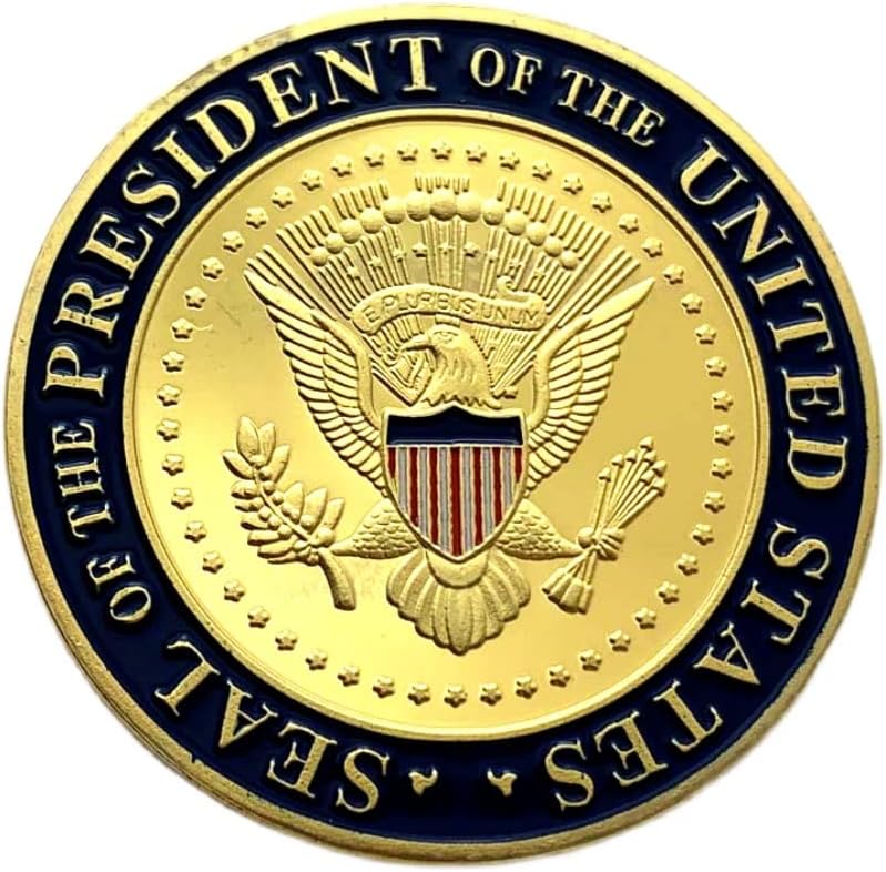 נשיא ה -46 של אוסף המטבעות ההנצחה של ארצות הברית בידן זהב מדליית הנצחה של מטבע זהב הבית הלבן