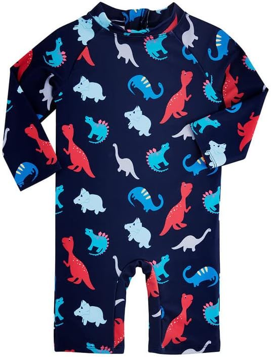 יגאטה תינוק פעוט בנים חתיכות בגד ים בגד ים בנים בגדי ים דינוזאור בגד ים שומרי פריחה עד 50+