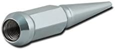 Lugz Metal Spiked Lugz Black 1/2 חוט 4.4 אורך אורך כולל מכיל 25 Lugs & 1 Key
