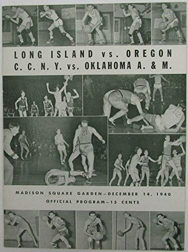 1940 תוכנית משחקי משחקי כפול כדורסל של NCAA ב- Madison Square Garden 145177 - תכניות קולג '