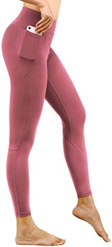 DOP DOVPOD מכנסי יוגה עם מותניים גבוהים לנשים עם כיסים בקרת בטן חותלות חותלות אתלטיות מכנסיים