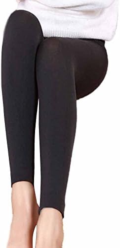 חותלות תרמיות לנשים Zddo, אופנה חורפית צמר חממה מרופדת מרופדת טייץ 'טייץ' מטושטש מכנסי יוגה אימון מטושטש
